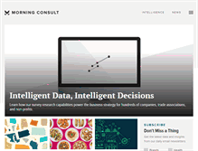 Tablet Screenshot of morningconsult.com
